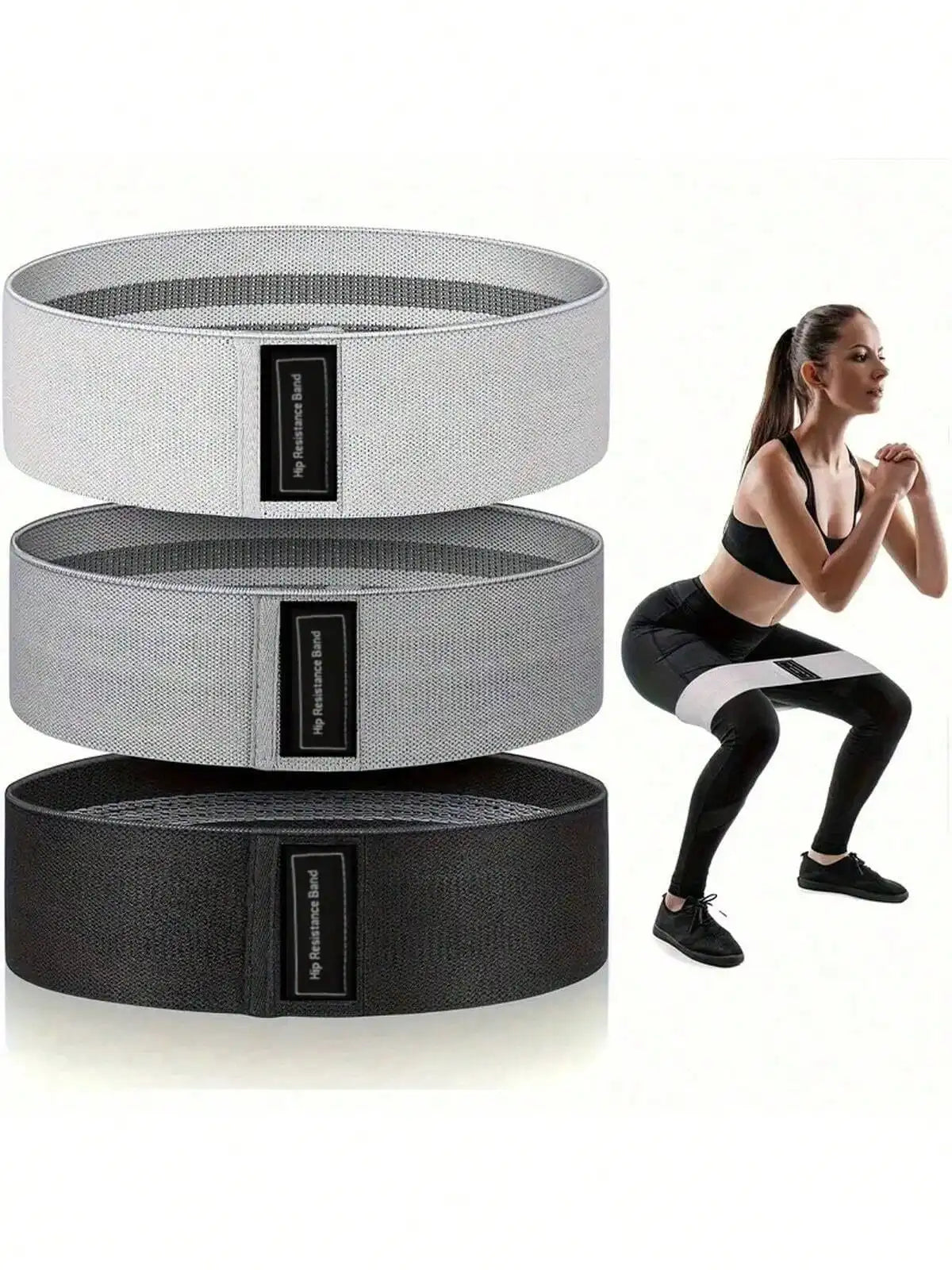 Fabric Resistance Bands — Set of 3